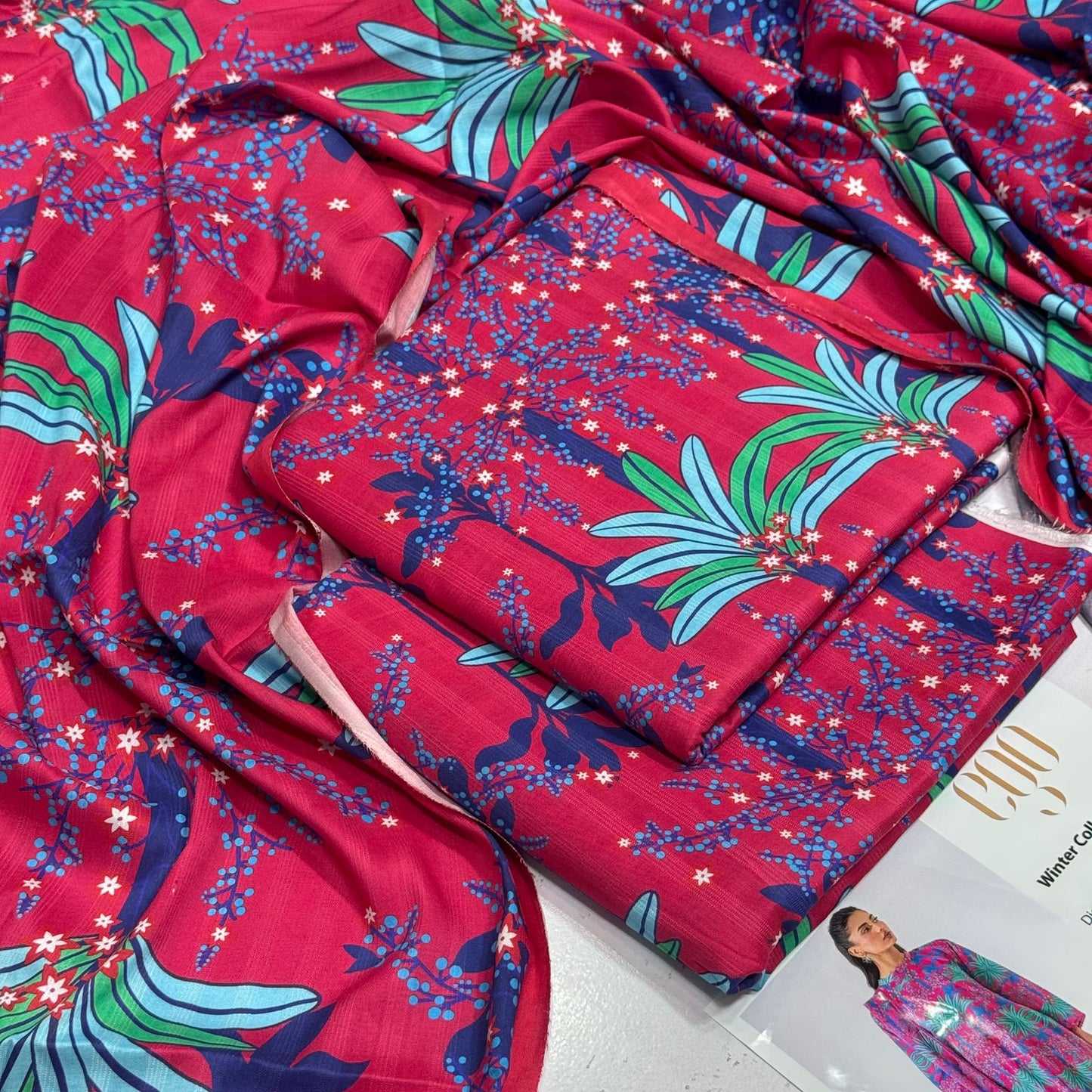 EGO Bana Dora Linen Digital Printed All over 3pc