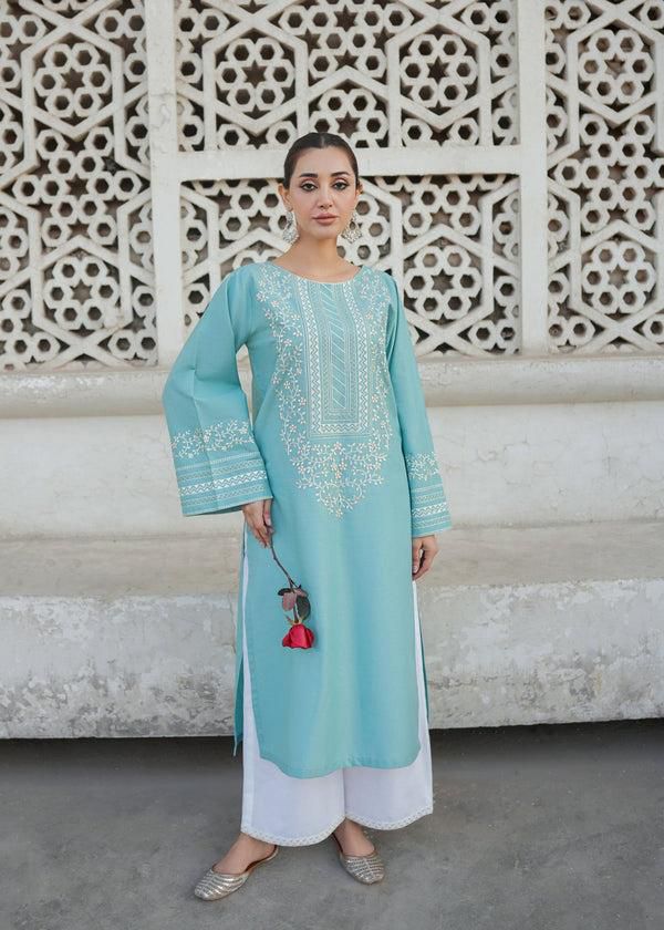 Premium quality linen 2pc embroidered