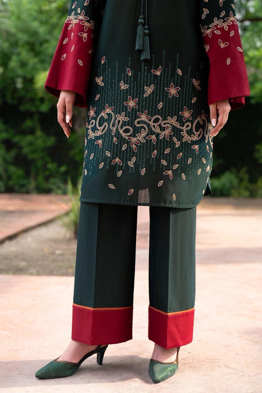 premium Quality embroidered Linen 3pc