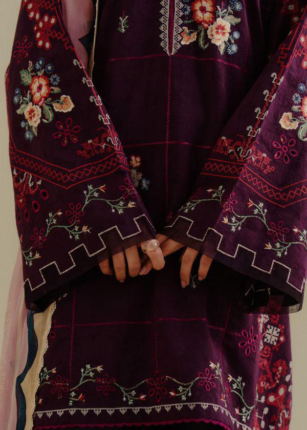 Premium quality linen 2pc embroidered