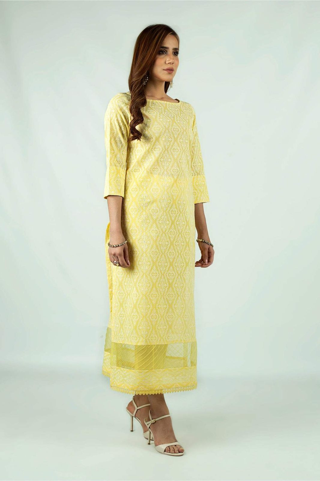 Premium quality linen 3pc embroidered