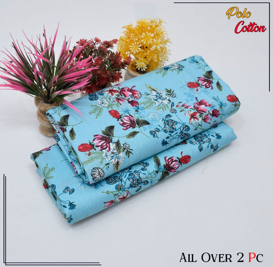 Premium Quality Ladies 2-Pc printed Polo Cotton