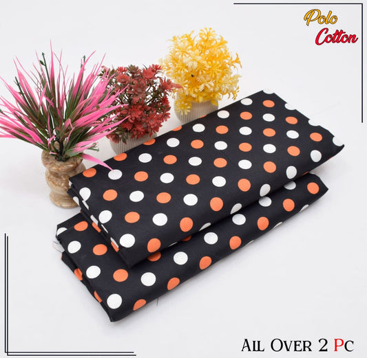 Premium Quality Ladies 2-Pc printed Polo Cotton