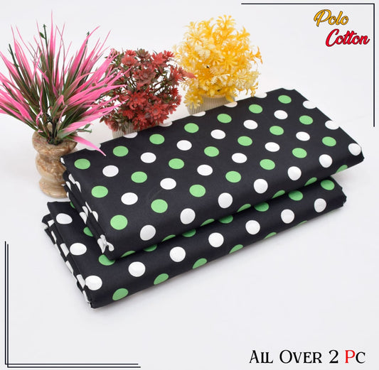 Premium Quality Ladies 2-Pc printed Polo Cotton