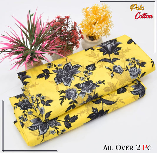 Premium Quality Ladies 2-Pc printed Polo Cotton