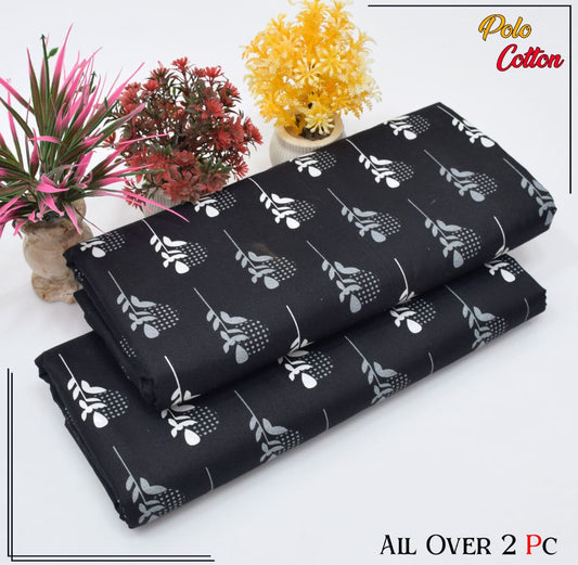 Premium Quality Ladies 2-Pc printed Polo Cotton