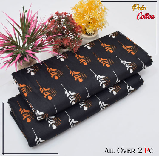 Premium Quality Ladies 2-Pc printed Polo Cotton