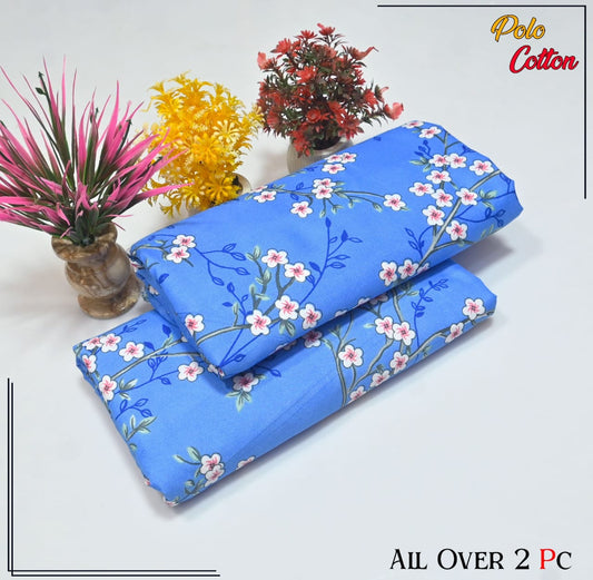 Premium Quality Ladies 2-Pc printed Polo Cotton