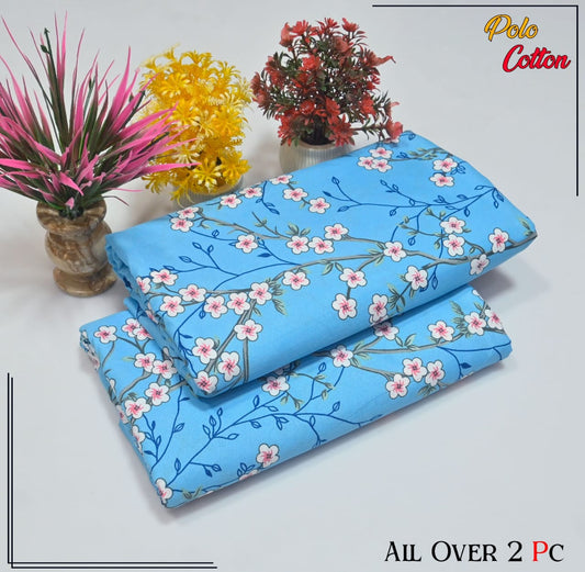 Premium Quality Ladies 2-Pc printed Polo Cotton