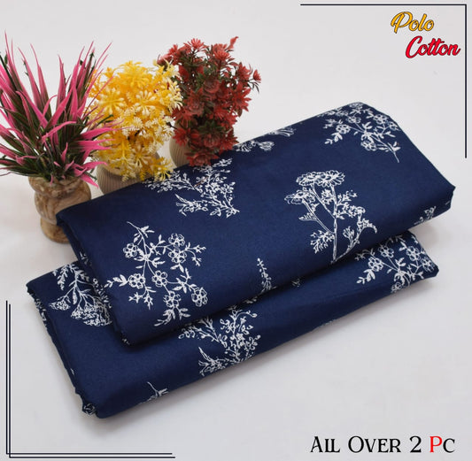 Premium Quality Ladies 2-Pc printed Polo Cotton