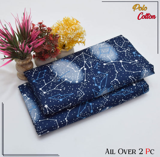 Premium Quality Ladies 2-Pc printed Polo Cotton