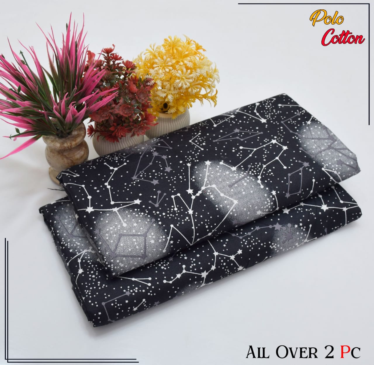Premium Quality Ladies 2-Pc printed Polo Cotton