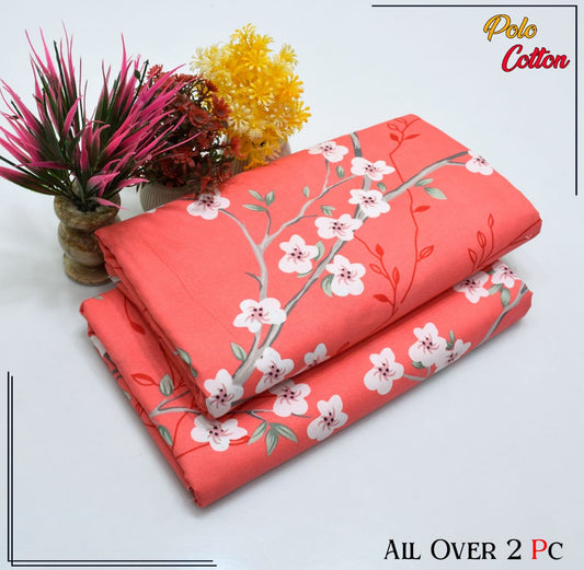 Premium Quality Ladies 2-Pc printed Polo Cotton