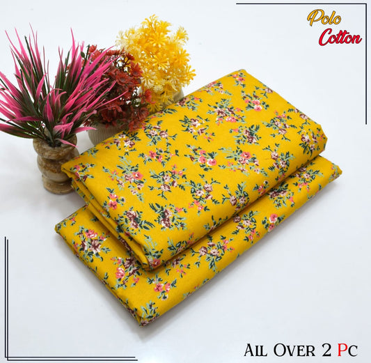 Premium Quality Ladies 2-Pc printed Polo Cotton