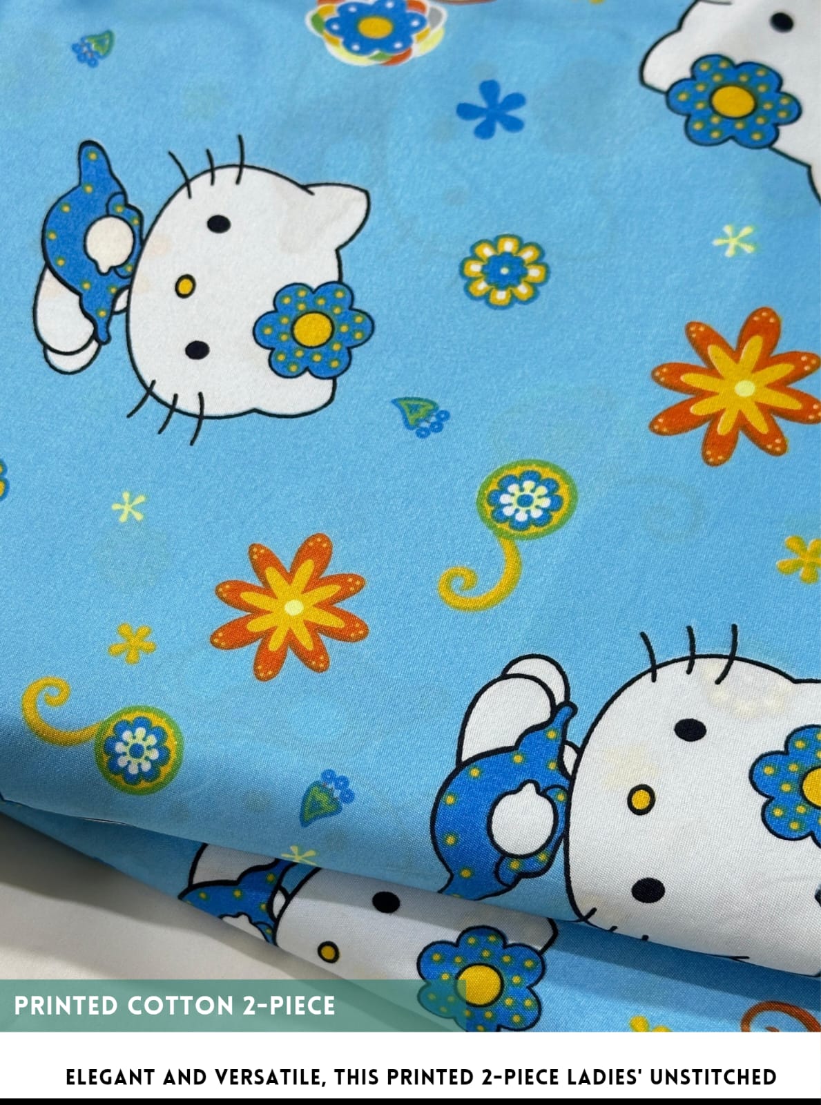 Premium Quality Ladies 2-Pc printed Polo Cotton