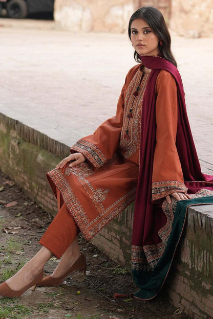 premium Quality embroidered Linen 3pc