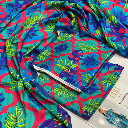 EGO Bana Dora Linen Digital Printed All over 3pc