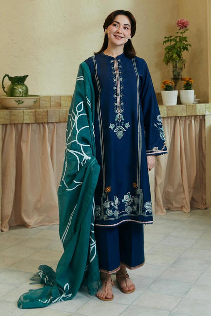 premium Quality embroidered Linen 3pc