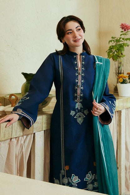 premium Quality embroidered Linen 3pc