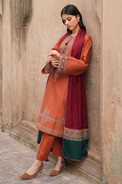 premium Quality embroidered Linen 3pc