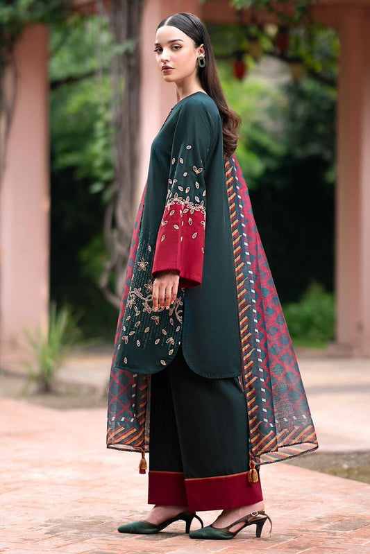premium Quality embroidered Linen 3pc