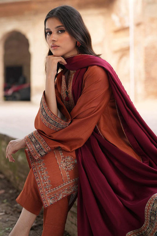 premium Quality embroidered Linen 3pc