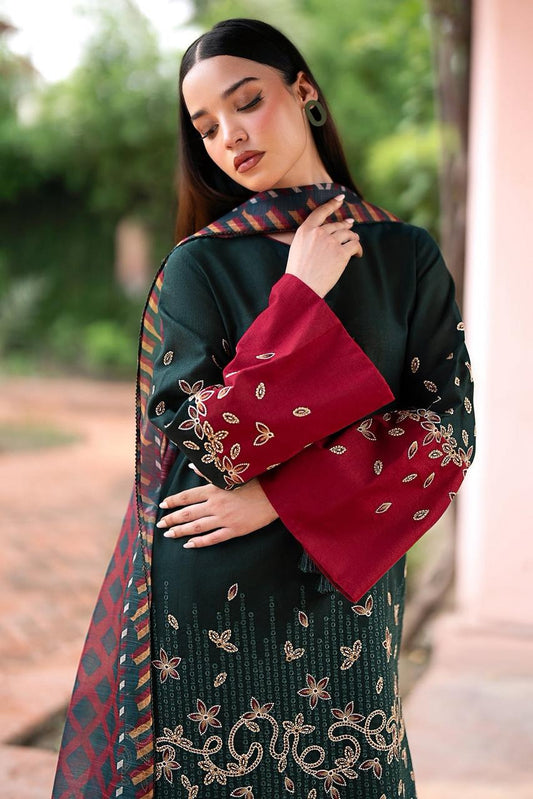 premium Quality embroidered Linen 3pc