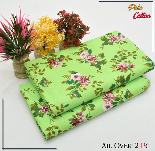 Premium Quality Ladies 2-Pc printed Polo Cotton