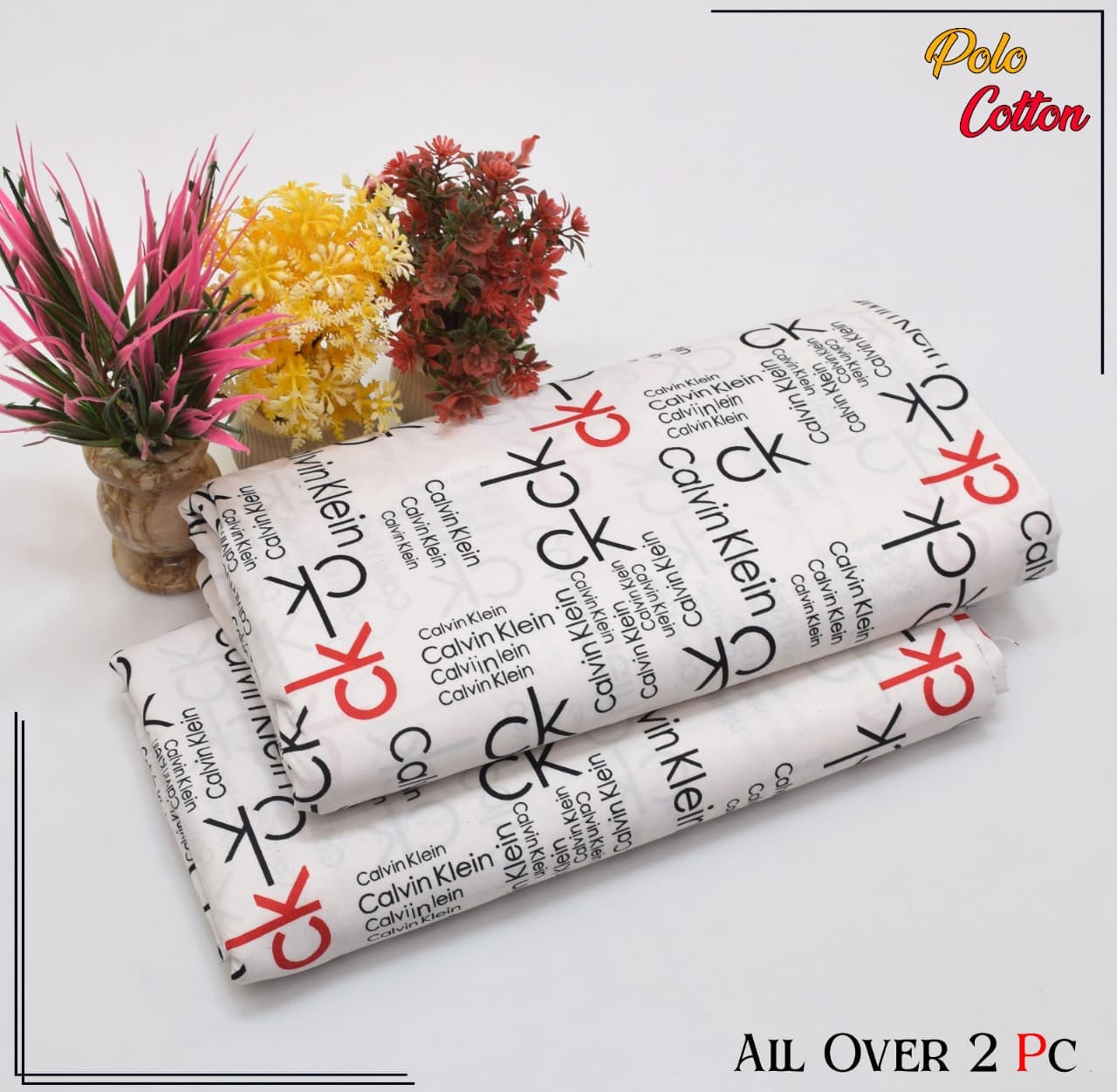 Premium Quality Ladies 2-Pc printed Polo Cotton