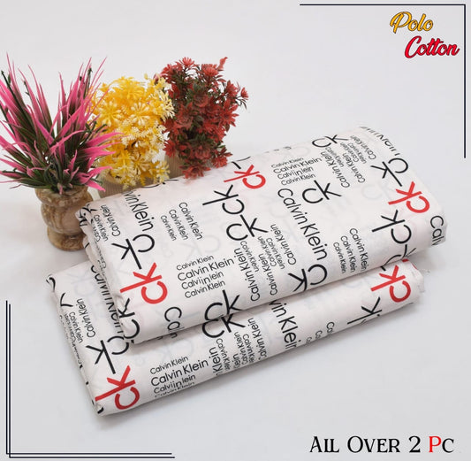 Premium Quality Ladies 2-Pc printed Polo Cotton