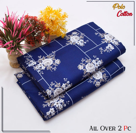 Premium Quality Ladies 2-Pc printed Polo Cotton