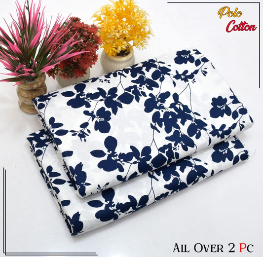 Premium Quality Ladies 2-Pc printed Polo Cotton
