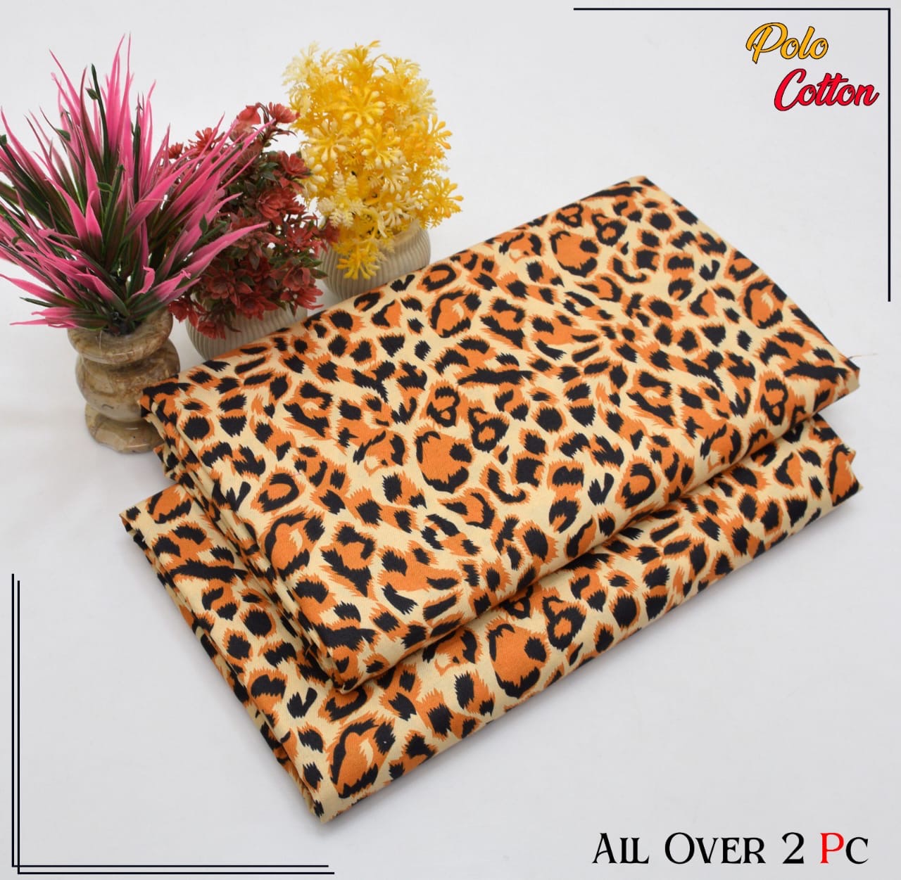 Premium Quality Ladies 2-Pc printed Polo Cotton
