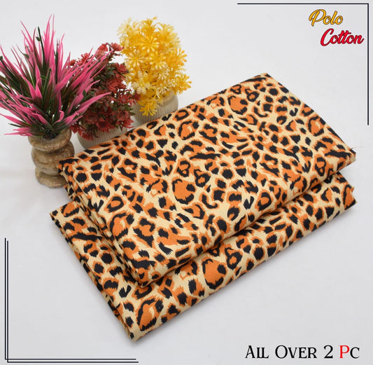 Premium Quality Ladies 2-Pc printed Polo Cotton