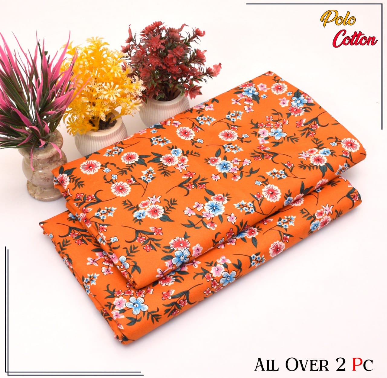 Premium Quality Ladies 2-Pc printed Polo Cotton