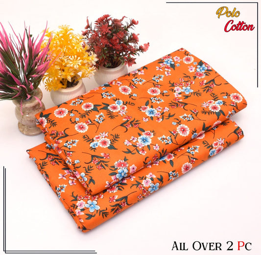 Premium Quality Ladies 2-Pc printed Polo Cotton